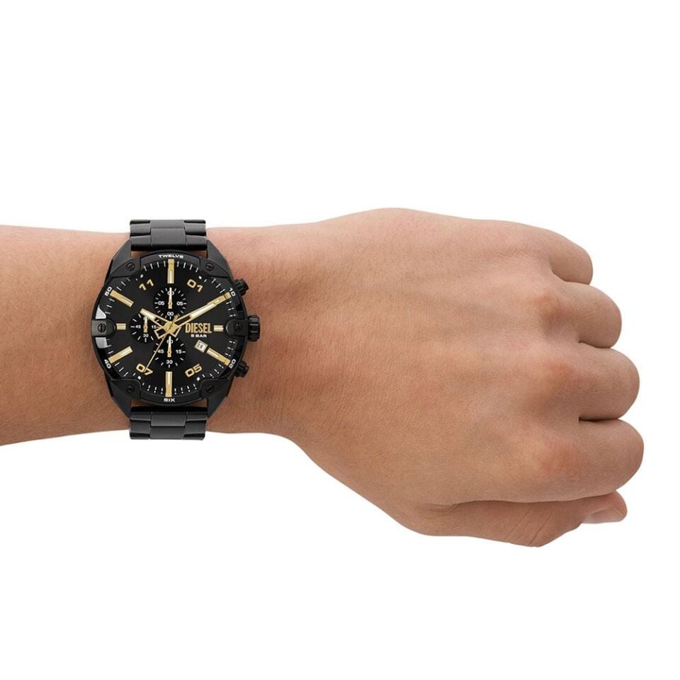 Diesel DZ4644 Quartz Çelik Siyah 49 mm Erkek Kol Saati
