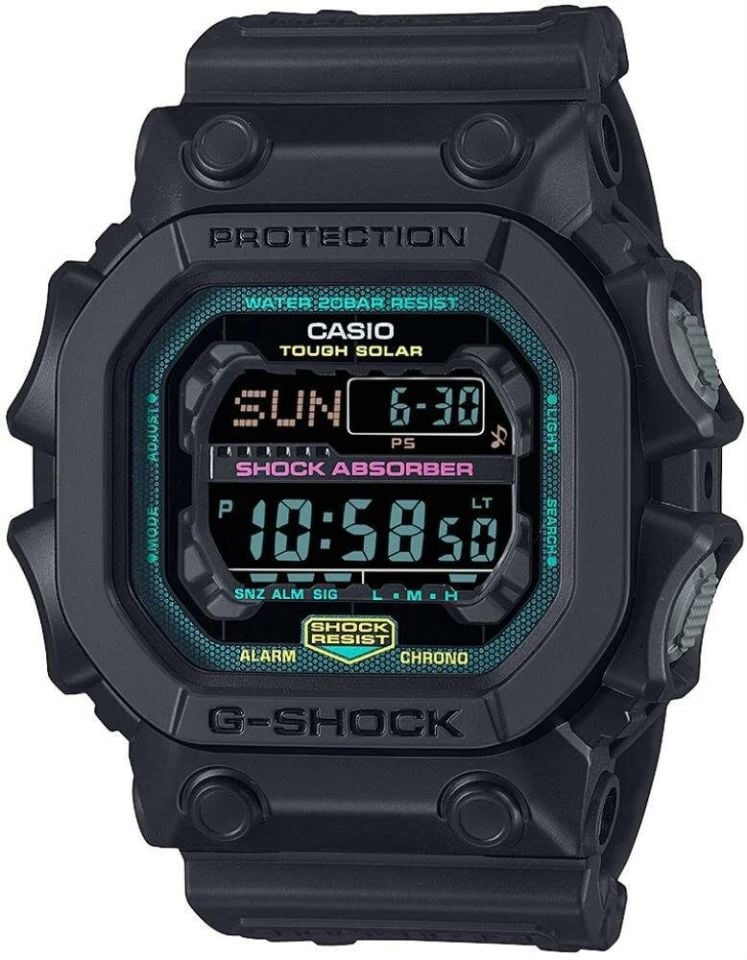 Casio GX-56MF-1DR Quartz Dijital Silikon Siyah 20 ATM 54 mm Erkek Kol Saati