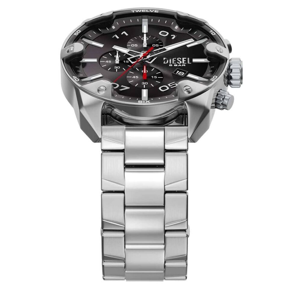 Diesel DZ4709 Quartz Çelik Gri Siyah Kadran 49 mm Erkek Kol Saati