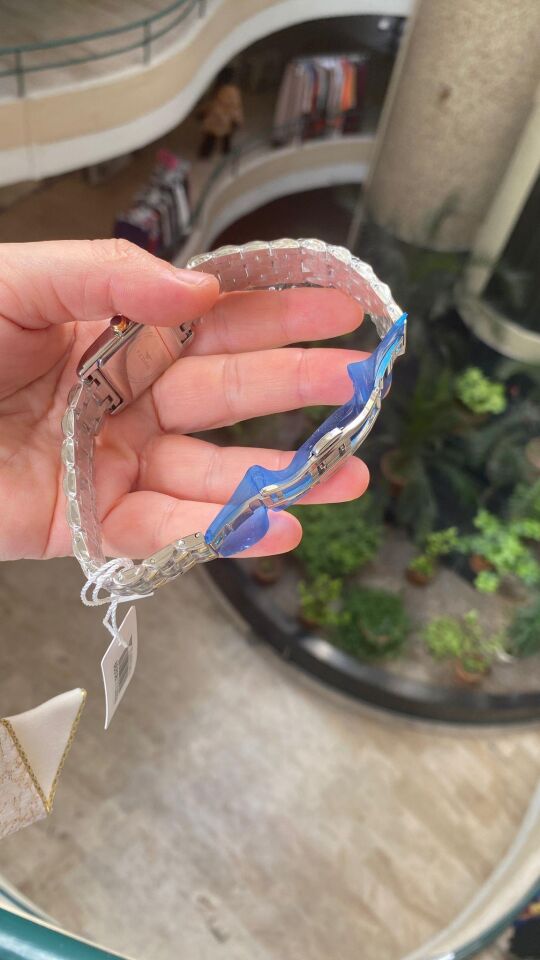 Ferro Quartz Çelik Altın/Gri Yeşil Kadran 22 mm Kadın Kol Saati
