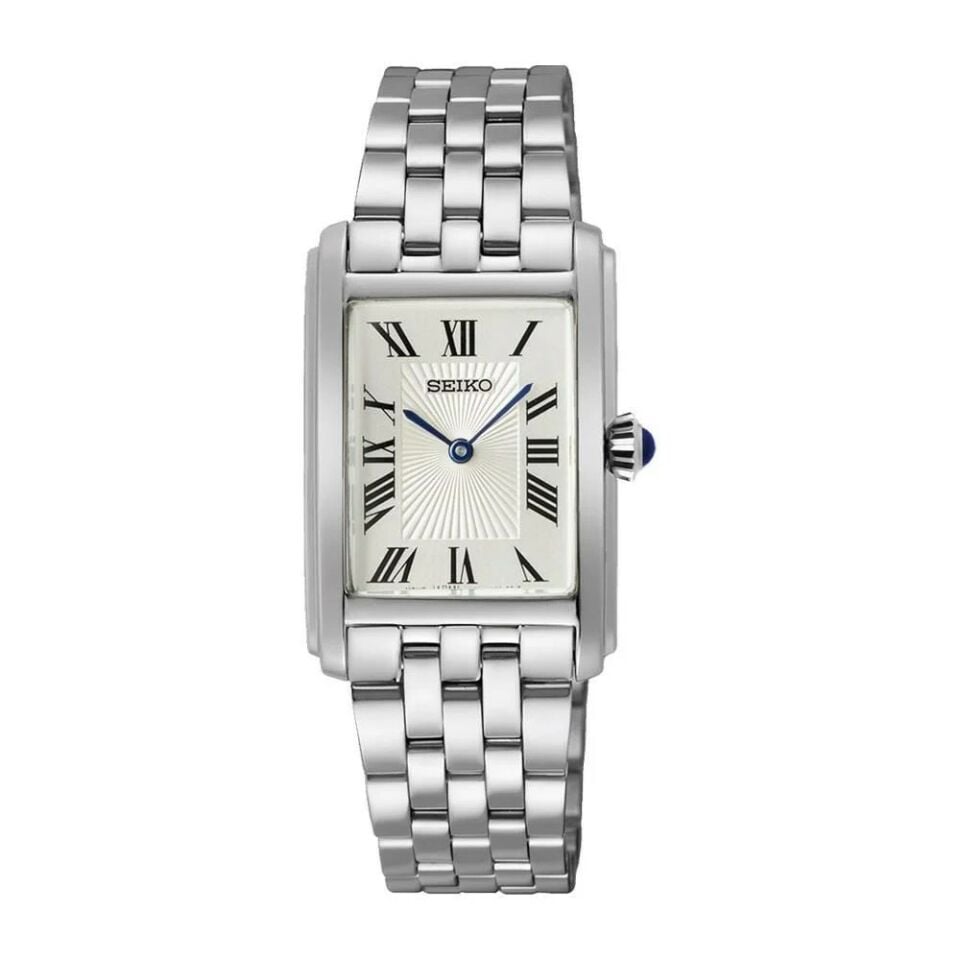 Seiko SWR083P Quartz Çelik Gri Beyaz Kadran 22 mm Kadın Kol Saati