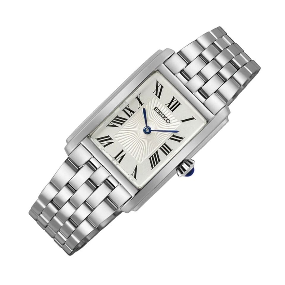 Seiko SWR083P Quartz Çelik Gri Beyaz Kadran 22 mm Kadın Kol Saati