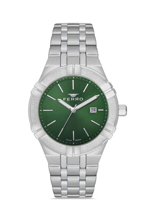 Ferro Gümüş Çelik Kordon Erkek Kol Saati F11484A-A6