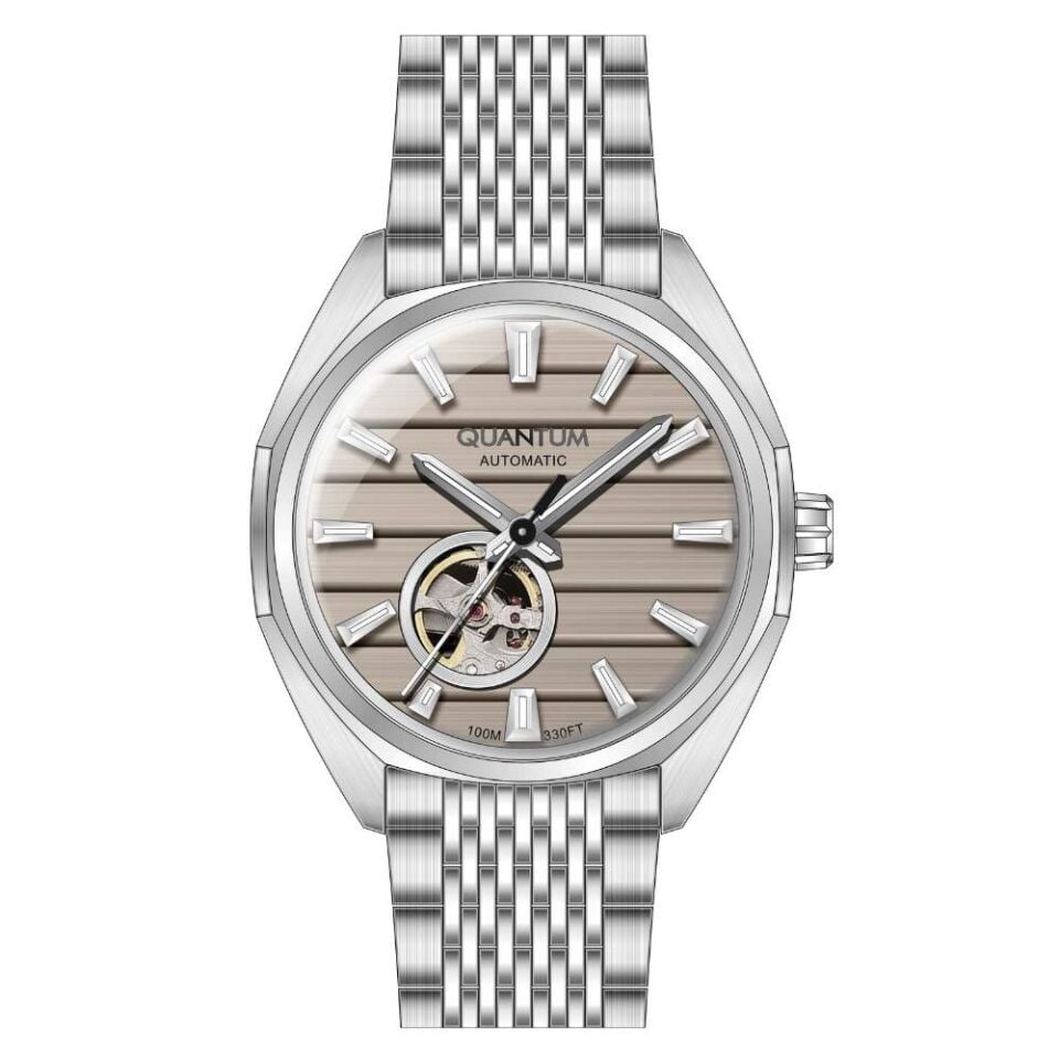 Quantum QMG1244.370 Otomatik Çelik Gri 10 ATM 41 mm Erkek Kol Saati