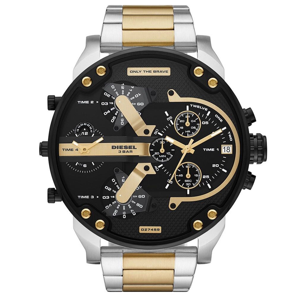 Diesel DZ7459 Quartz Çelik Altın-Gri Siyah Kadran 57 mm Erkek Kol Saati