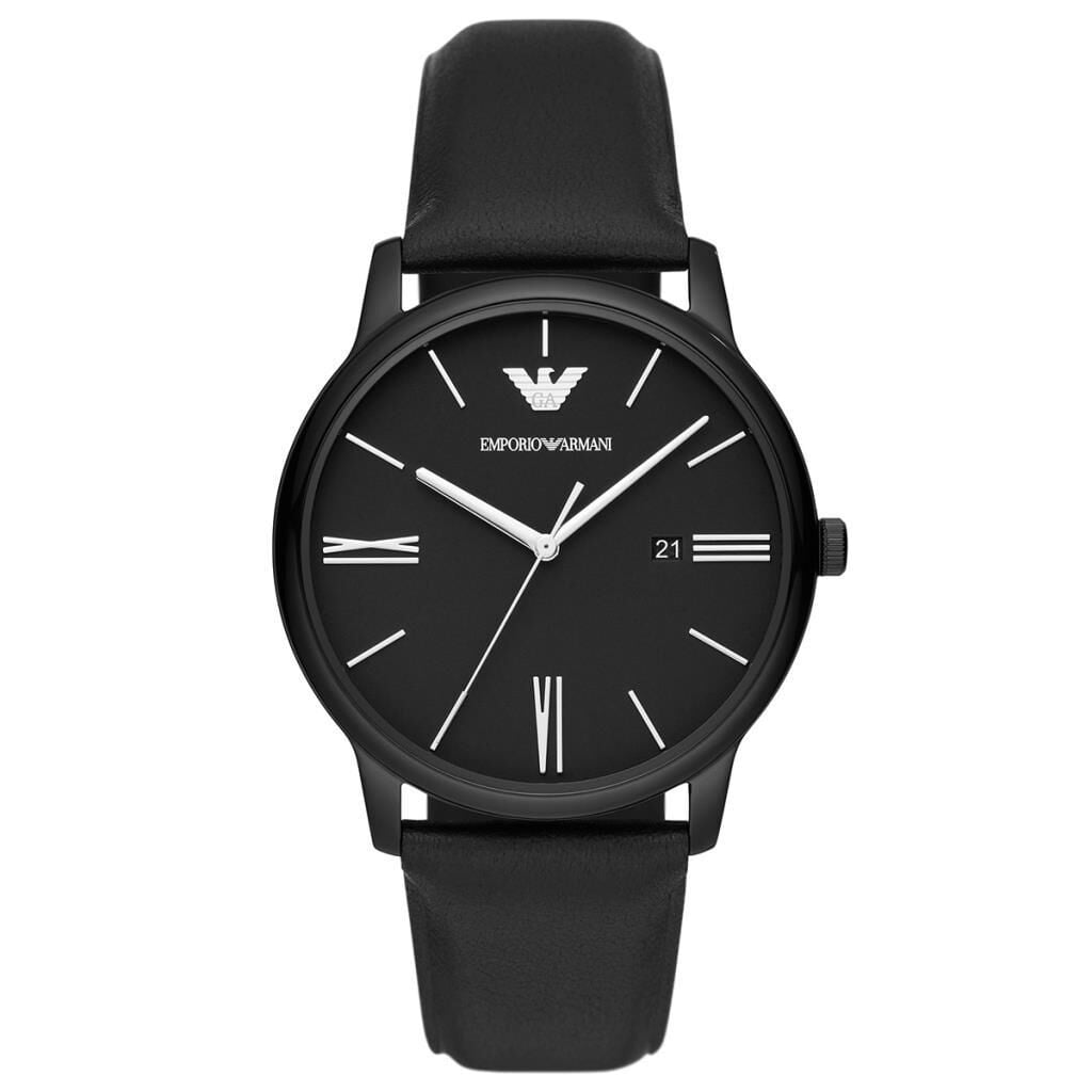 Emporio Armani AR11573 Quartz Deri Siyah 42 mm Erkek Kol Saati