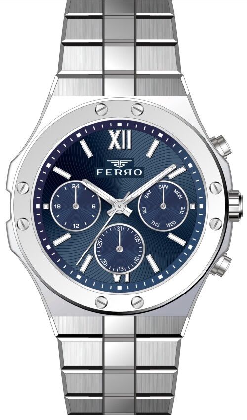 Ferro FM31356A-A3 44 mm Gri Erkek Kol Saati