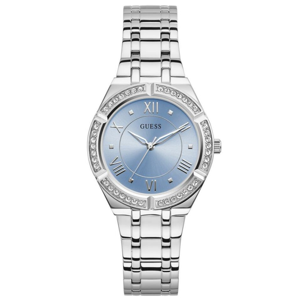 Guess GUGW0033L5 Quartz Çelik Gri Mavi Kadran 36 mm Kadın Kol Saati