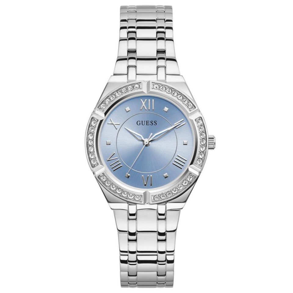 Guess GUGW0033L5 Quartz Çelik Gri Mavi Kadran 36 mm Kadın Kol Saati