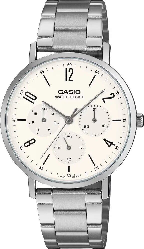 Casio MTP-VT06D-7BDF Quartz Çelik Gri 37 mm Erkek Kol Saati