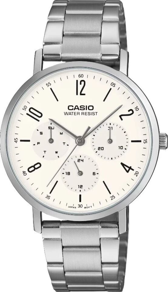 Casio MTP-VT06D-7BDF Quartz Çelik Gri 37 mm Erkek Kol Saati