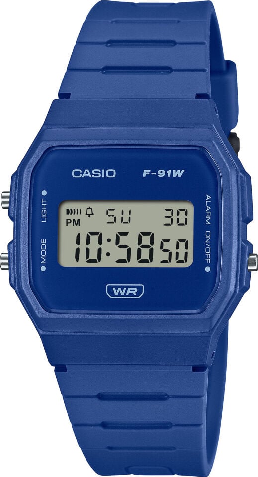 Casio F-91WB-2A1DF Quartz Silikon Mavi 35 mm Kadın Kol Saati