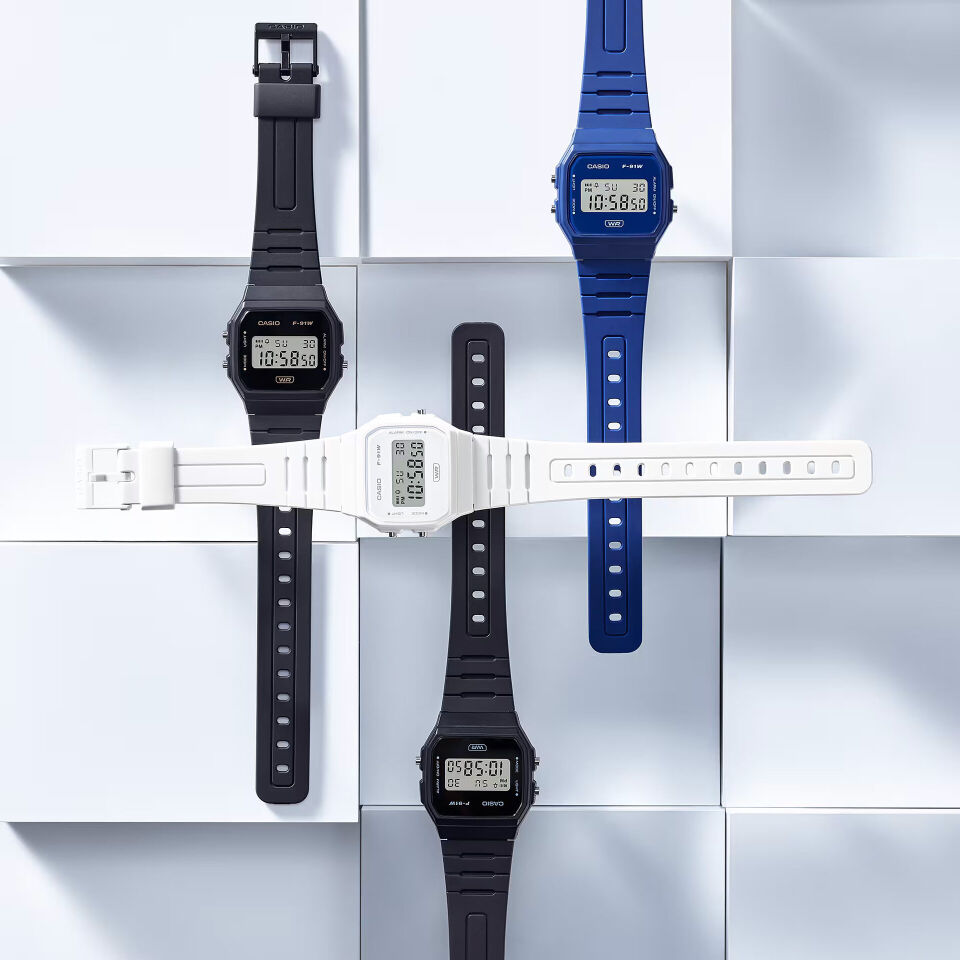 Casio F-91WB-2A1DF Quartz Silikon Mavi 35 mm Kadın Kol Saati