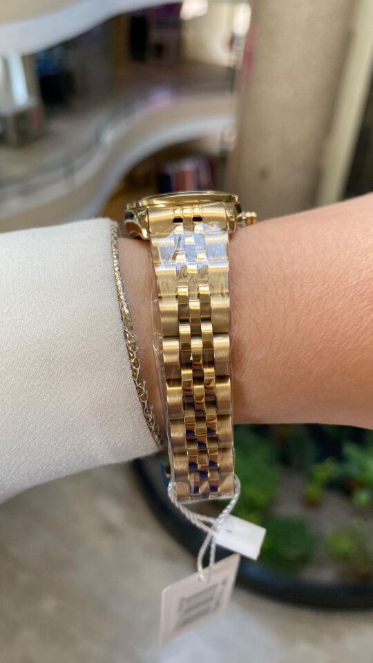 Ferro Quartz Çelik Altın Rengi 28 mm Kadın Kol Saati