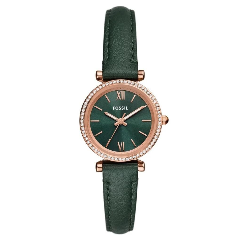 Fossil FES5370 Quartz Deri Yeşil 28 mm Kadın Kol Saati