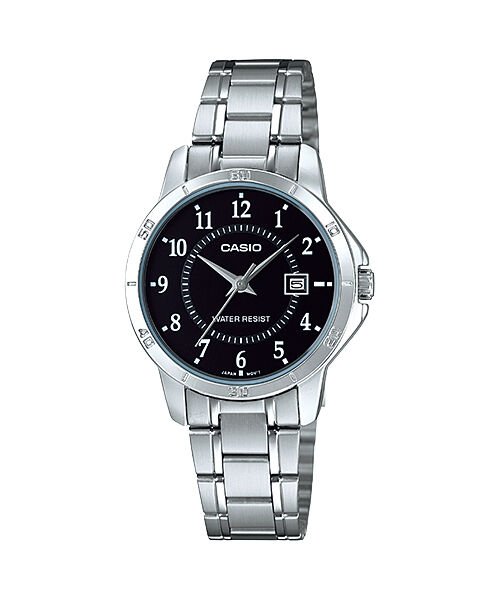 Casio LTP-V004D-1BUDF Quartz Çelik Gri Siyah Kadın Kol Saati