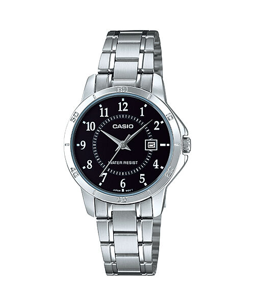 Casio LTP-V004D-1BUDF Quartz Çelik Gri Siyah Kadın Kol Saati