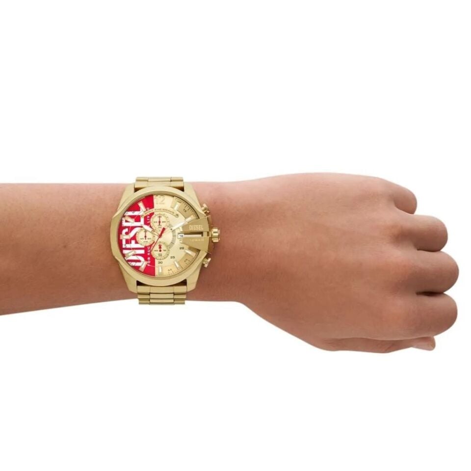 Diesel DZ4642 Quartz Çelik Altın Rengi 10 ATM 51 mm Erkek Kol Saati