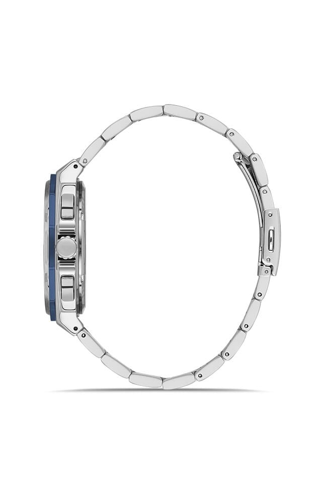 Ferro Gümüş Çelik Kordon Erkek Kol Saati FM11590AWT-L3 Fonksiyonları Aktif 3 ATM Su Geçirmez