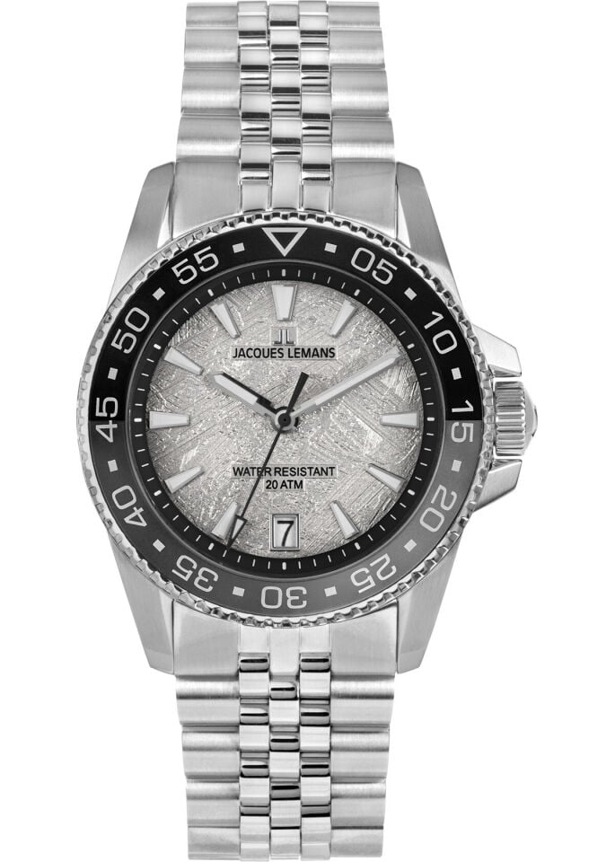 Jacques Lemans Liverpool JL.1-2205L Quartz Çelik Gri 20 ATM 41 mm Erkek Kol Saati