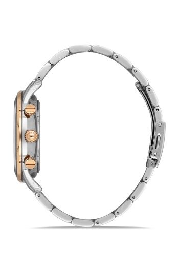 Ferro Gümüş Çelik Kordon Erkek Kol Saati FM31039A-E3 Tüm Fonksiyonları Aktif 3 ATM Su Geçirmez