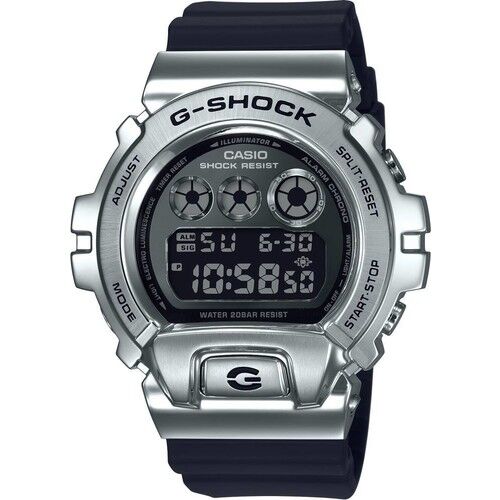 Casio GM-6900-1DR Quartz Dijital Silikon Siyah 20 ATM Erkek Kol Saati