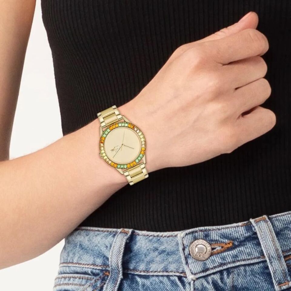 Lacoste 2001410 Quartz Çelik Altın Rengi 36 mm Kadın Kol Saati