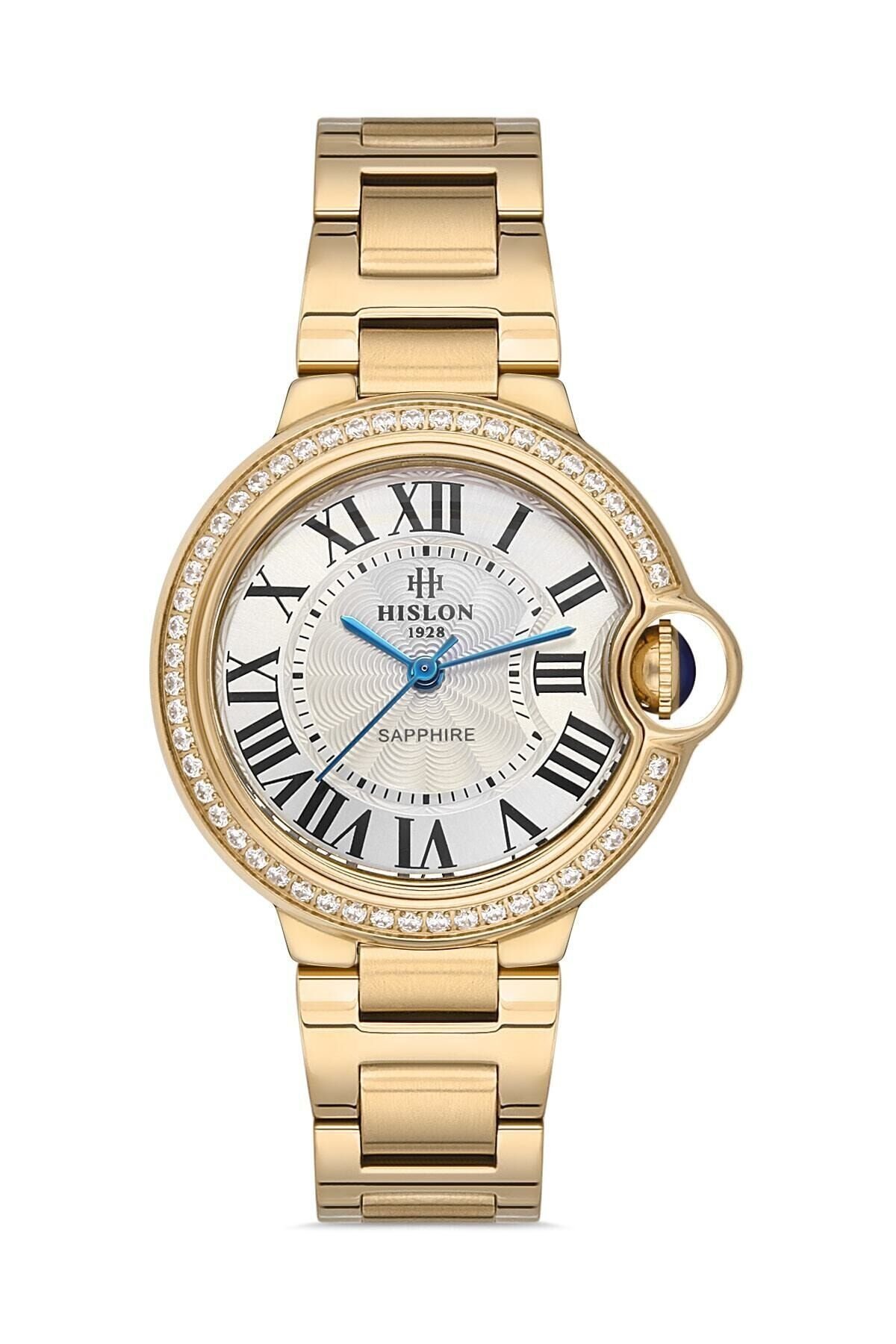 Hislon Ql120g-10sg Quartz Çelik Altın Rengi 34 mm Kadın Kol Saati