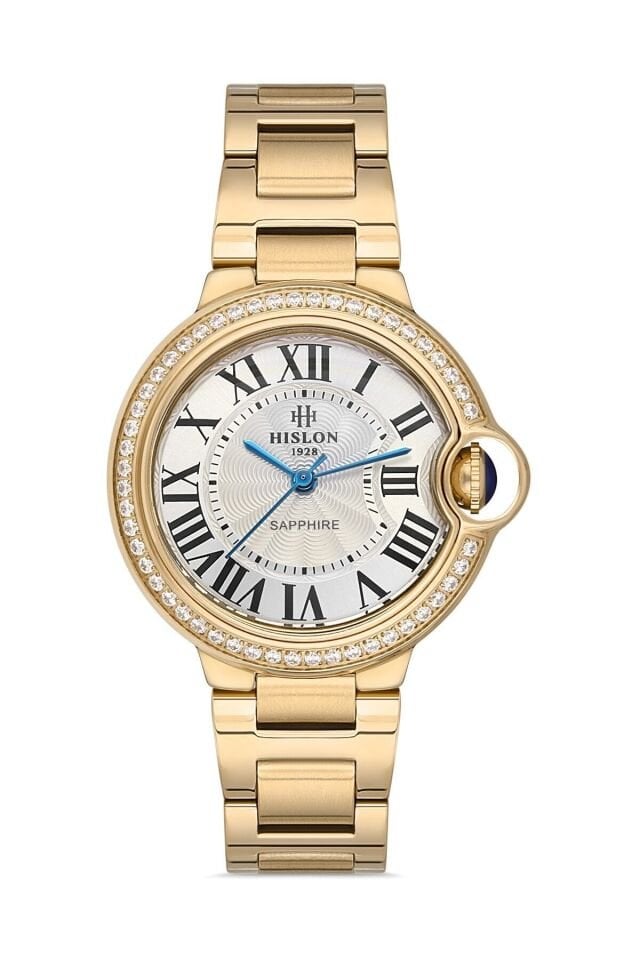 Hislon Ql120g-10sg Quartz Çelik Altın Rengi 34 mm Kadın Kol Saati