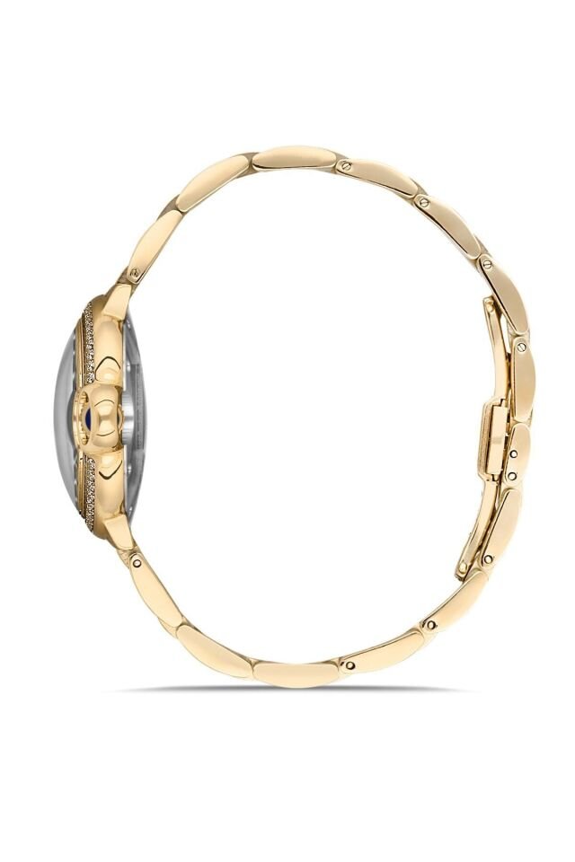 Hislon Ql120g-10sg Quartz Çelik Altın Rengi 34 mm Kadın Kol Saati