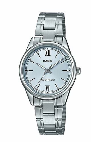 Casio LTP-V005D-2B3DF Quartz Çelik Gri Mavi Kadran 28 mm Kadın Kol Saati