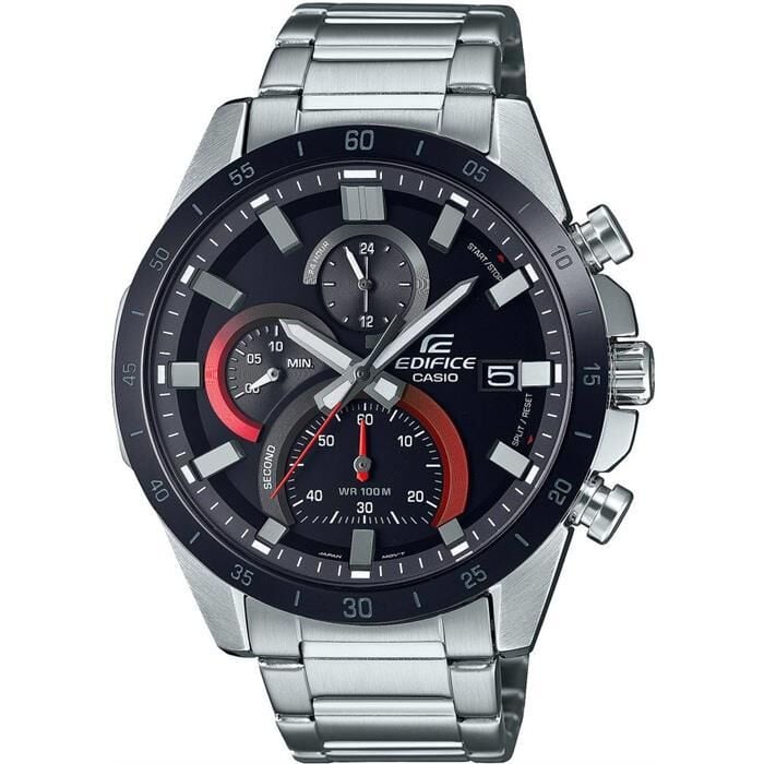 Casio EFR-571DB-1A1VUDF Edifice Quartz Çelik Gri Siyah Kadran 10 ATM 47 mm Erkek Kol Saati