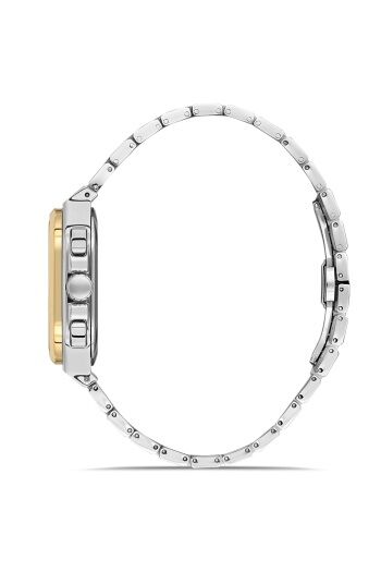 Ferro FM11497AWT-D6 Quartz Çelik Gri Yeşil Kadran 42 mm Erkek Kol Saati