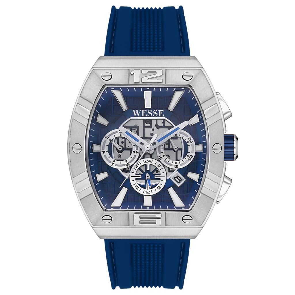 Wesse WWG402205 Quartz Silikon Mavi 45 mm Erkek Kol Saati