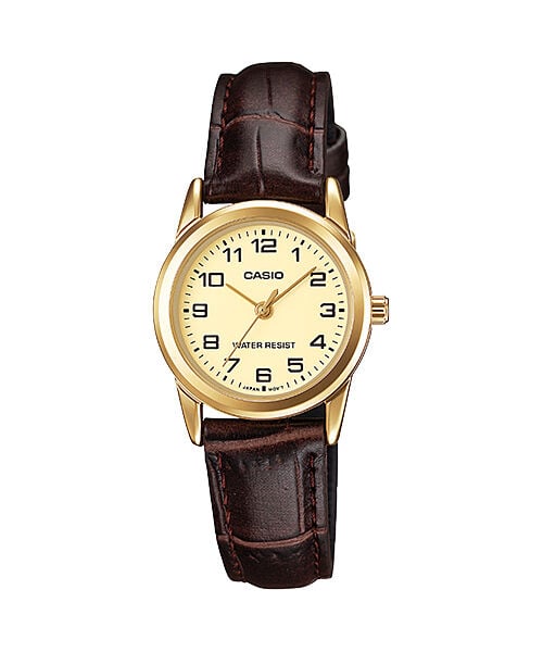 Casio LTP-V001GL-9BUDF Quartz Deri Kahverengi 25 mm Kadın Kol Saati