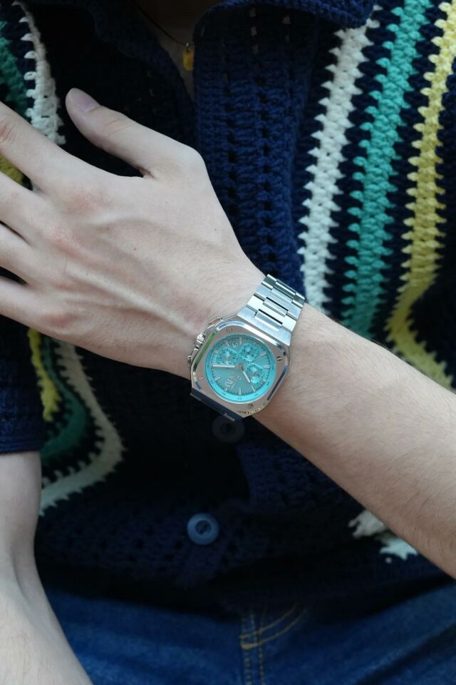 Ferro FM11497AWT-A15 Quartz Çelik Turkuaz Kadran 42 mm Erkek Kol Saati