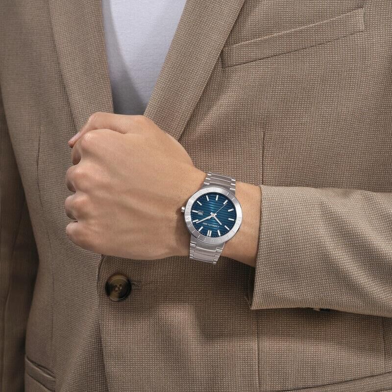Cerruti 1881 CIWGA0043101 Quartz Çelik Gri Mavi Kadran 42 mm Erkek Kol Saati