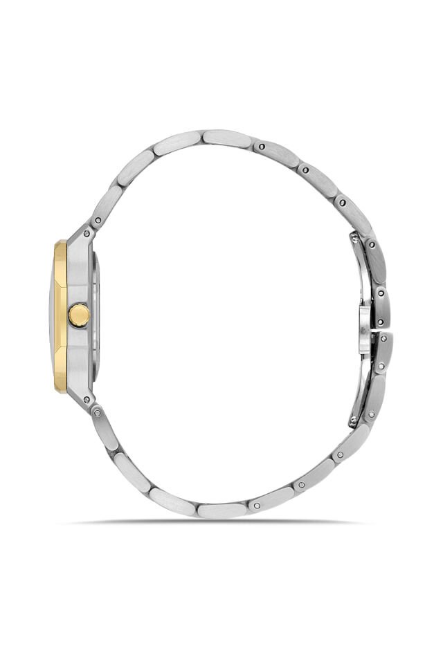 Ferro FL21616AWT-D6 Quartz Çelik Altın/Gri Yeşil Kadran 27 mm Kadın Kol Saati