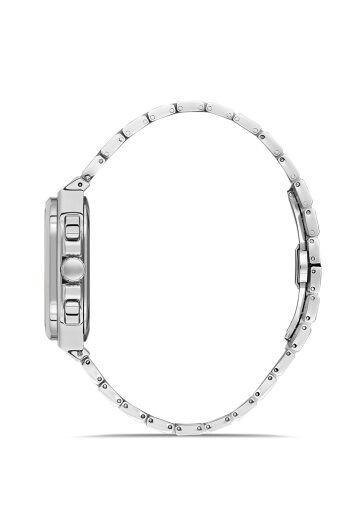 Ferro FM11497AWT-A6 Quartz Çelik Gri Yeşil Kadran 42 mm Erkek Kol Saati