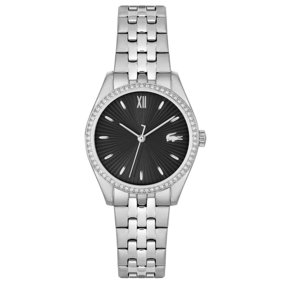 Lacoste 2001323 Quartz Çelik Gri Siyah Kadran 30 mm Kadın Kol Saati