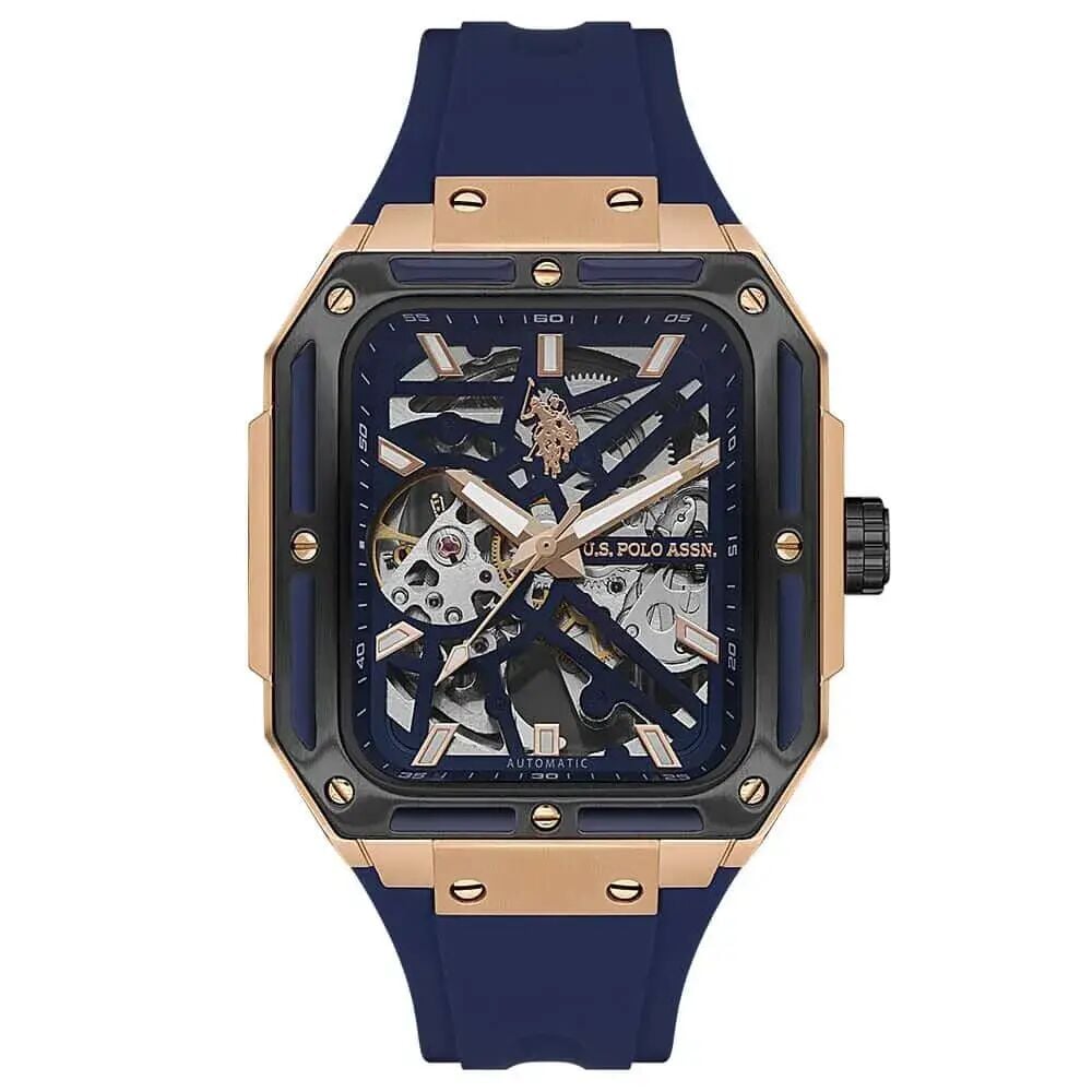 U.s. Polo Assn. USPA1122-06 Otomatik Silikon Lacivert Erkek Kol Saati