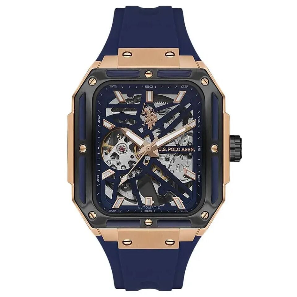 U.s. Polo Assn. USPA1122-06 Otomatik Silikon Lacivert Erkek Kol Saati