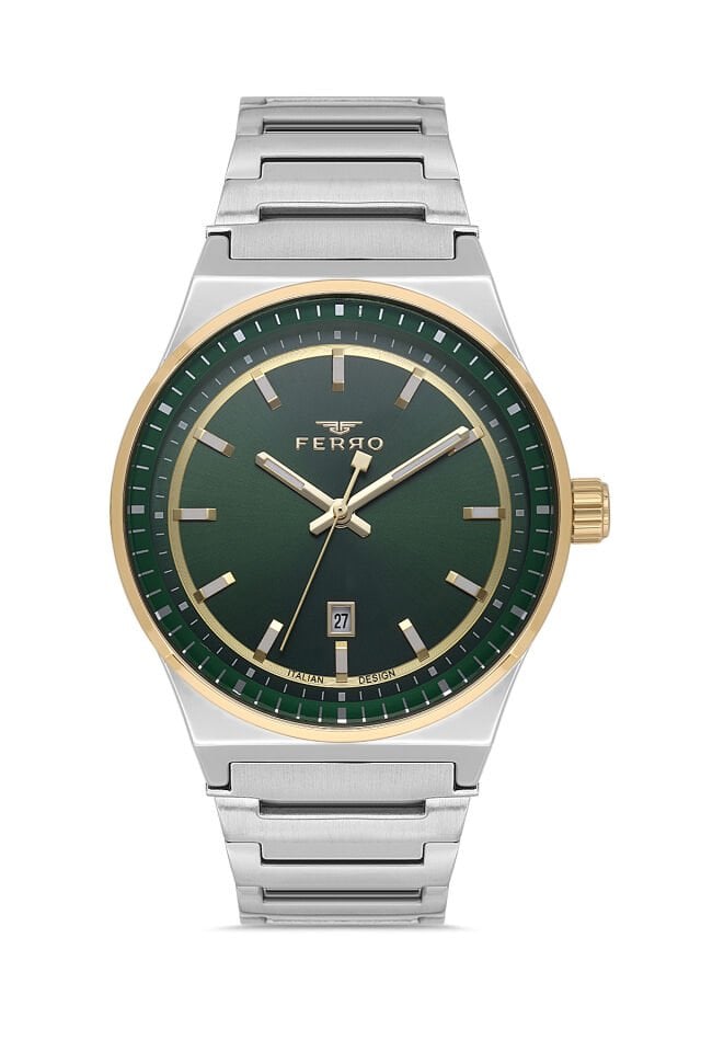 Ferro Sarı ve Gümüş Çelik Kordon Erkek Kol Saati F11592AWT-D6