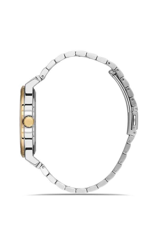 Ferro Sarı ve Gümüş Çelik Kordon Erkek Kol Saati F11592AWT-D6 3ATM Su Geçirmez 2 Yıl Garantili