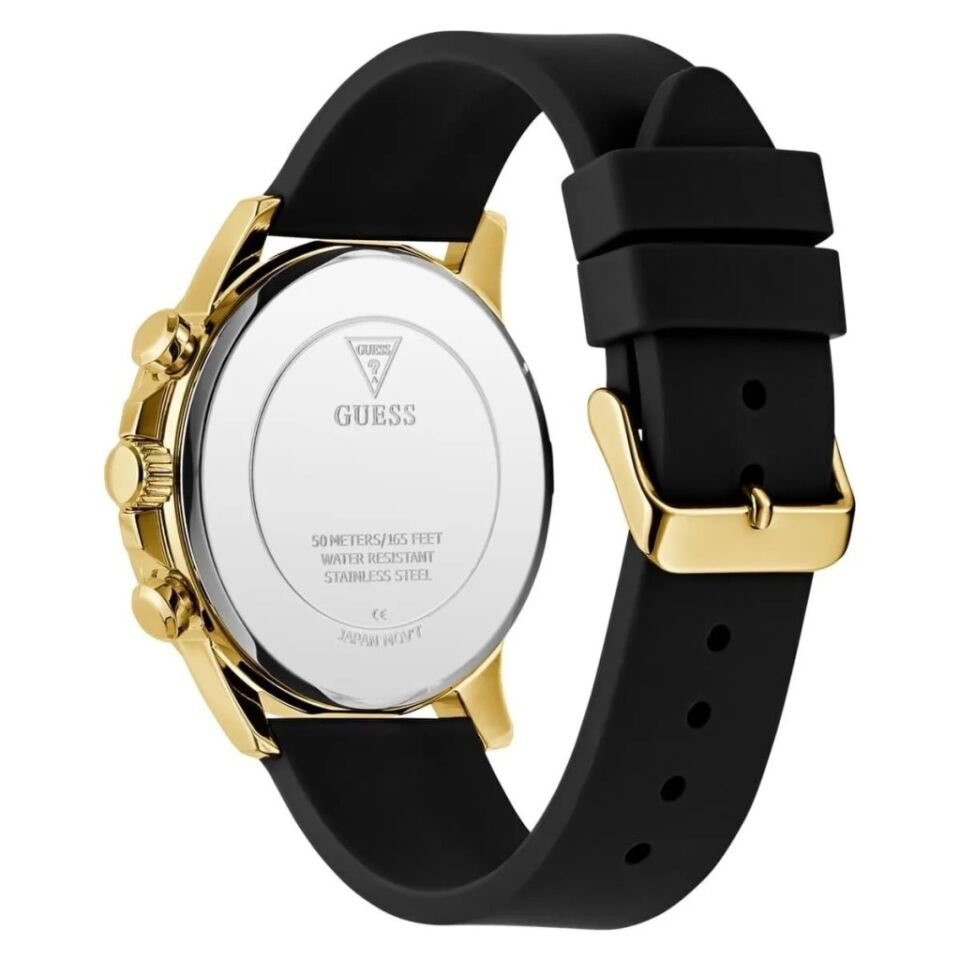 Guess GUGW0913G2 Quartz Deri Siyah 44 mm Erkek Kol Saati