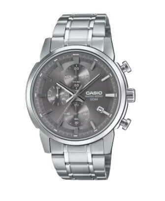Casio MTP-E510D-8AVDF Quartz Çelik Gri 42 mm Erkek Kol Saati