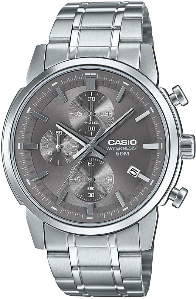 Casio MTP-E510D-8AVDF Quartz Çelik Gri 42 mm Erkek Kol Saati