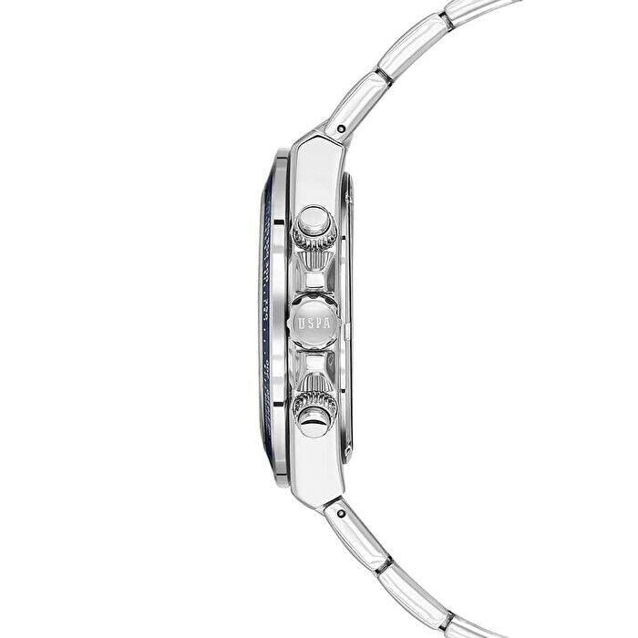 U.s. Polo Assn. USPA1130-01 Quartz Çelik Gri Lacivert 43 mm Erkek Kol Saati