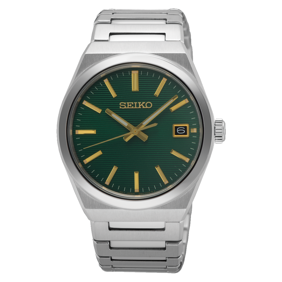 Seiko SUR601P1 Quartz Çelik Gri Yeşil Kadran Safir 39 mm Erkek Kol Saati