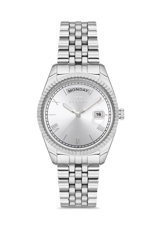 Ferro F21131A-A Quartz Çelik Gri 35 mm Kadın Kol Saati